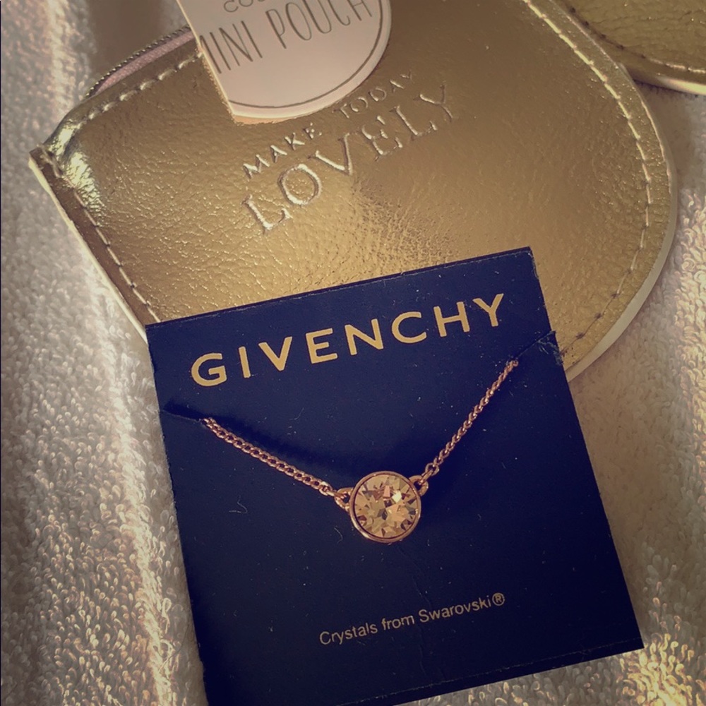New: Givenchy rose gold swarvoski necklace